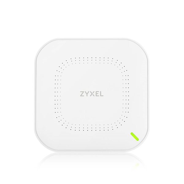 Zyxel NebulaFlex NWA90AX, WiFi 6, 802.11a/b/g/n/ac/ax (2,4 и 5 ГГц), MU-MIMO, антенны 2x2, до 575+1200 Мбит/с, 1xLAN GE, PoE, защита от 4G/5G, БП в ко